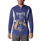 Personalised Australia Darts Button Sweatshirt Aussie Its In My DNA Flag Color - Aussie Hoodie
