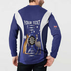 Personalised Australia Darts Button Sweatshirt Aussie Its In My DNA Flag Color - Aussie Hoodie