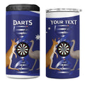 Personalised Australia Darts 4 in 1 Can Cooler Tumbler Aussie Its In My DNA Flag Color - Aussie Hoodie