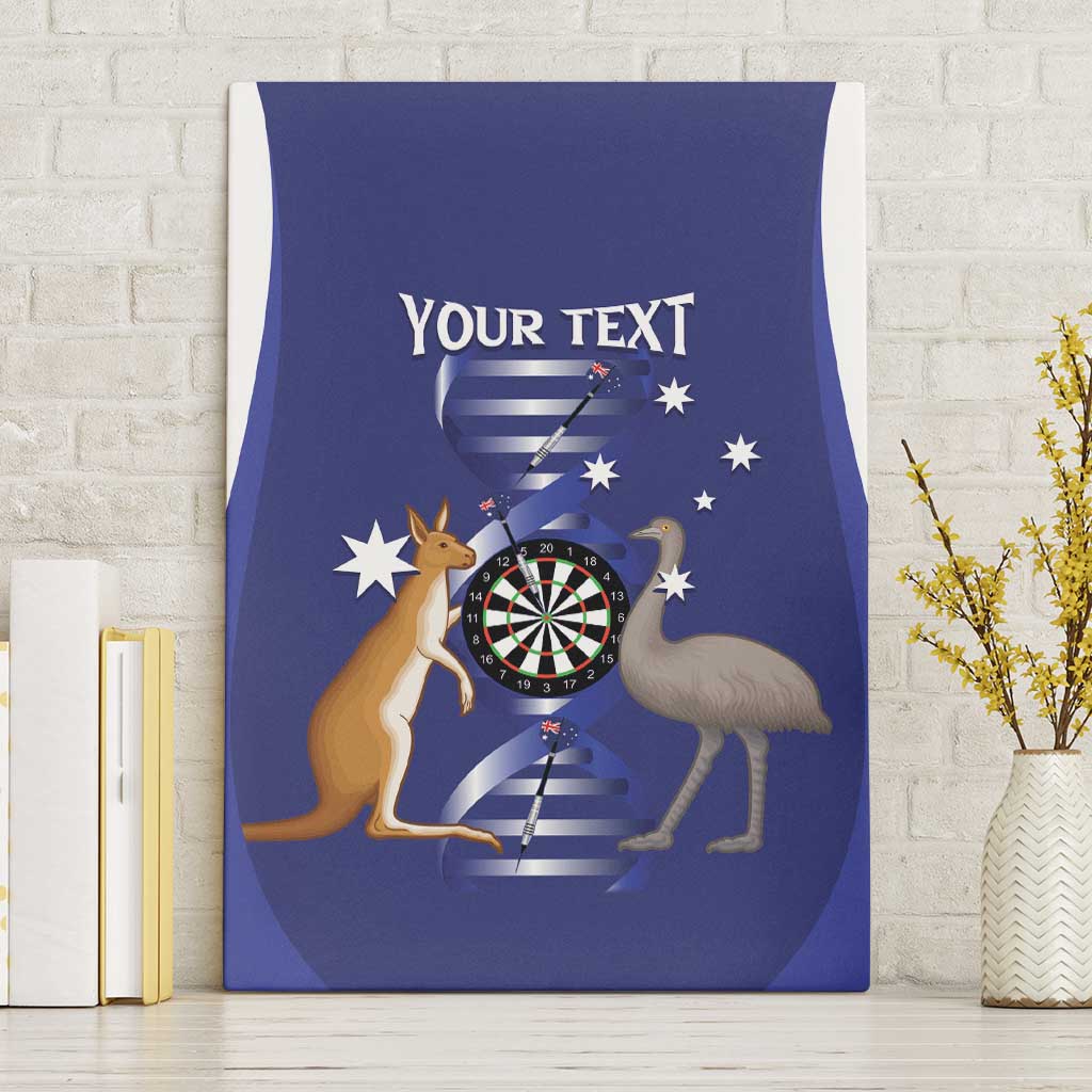 Personalised Australia Darts Canvas Wall Art Aussie Its In My DNA Flag Color - Aussie Hoodie