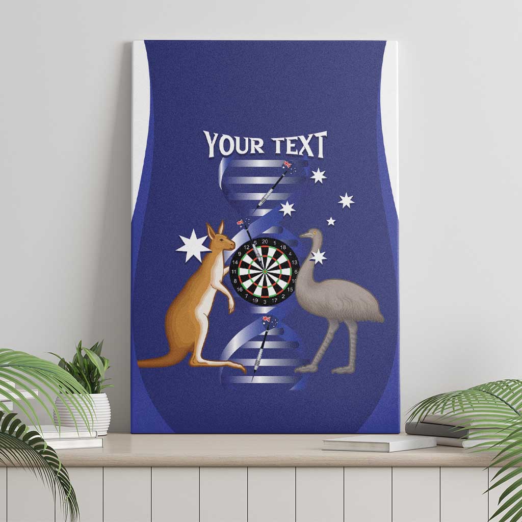 Personalised Australia Darts Canvas Wall Art Aussie Its In My DNA Flag Color - Aussie Hoodie