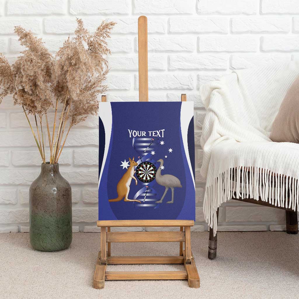 Personalised Australia Darts Canvas Wall Art Aussie Its In My DNA Flag Color - Aussie Hoodie