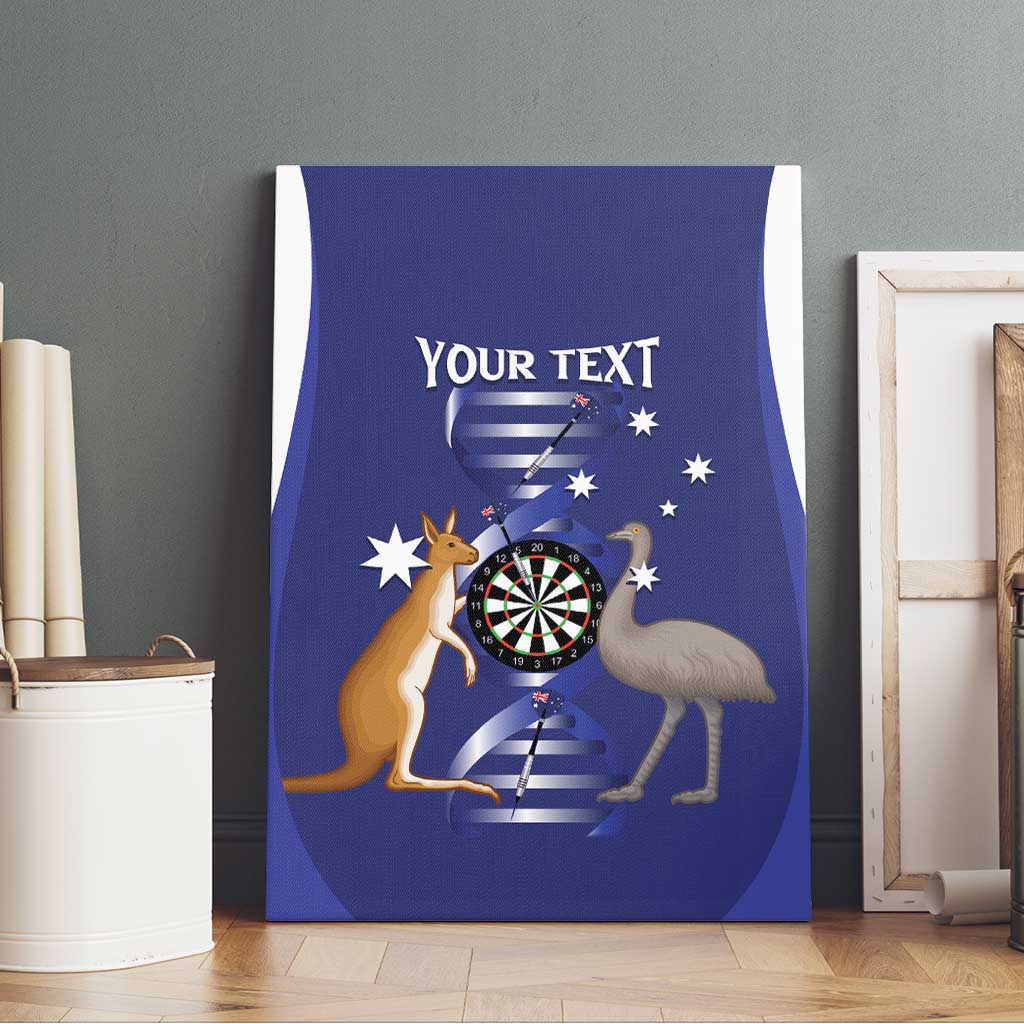 Personalised Australia Darts Canvas Wall Art Aussie Its In My DNA Flag Color - Aussie Hoodie
