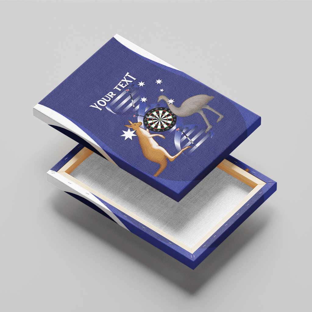 Personalised Australia Darts Canvas Wall Art Aussie Its In My DNA Flag Color - Aussie Hoodie