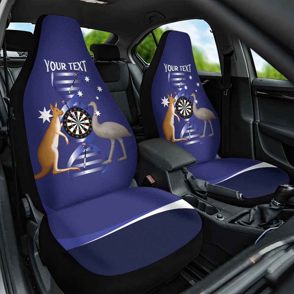 Personalised Australia Darts Car Seat Cover Aussie Its In My DNA Flag Color - Aussie Hoodie