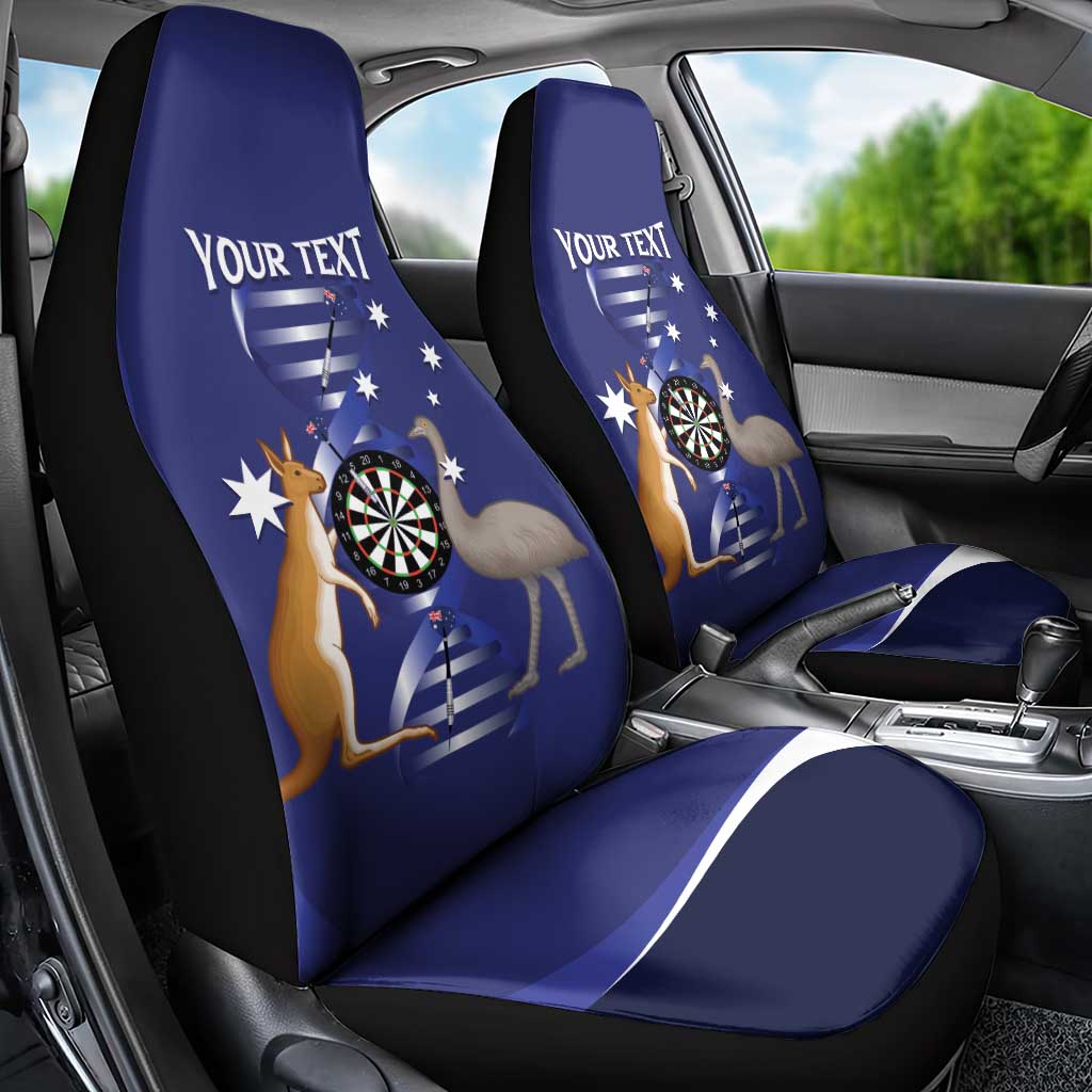 Personalised Australia Darts Car Seat Cover Aussie Its In My DNA Flag Color - Aussie Hoodie
