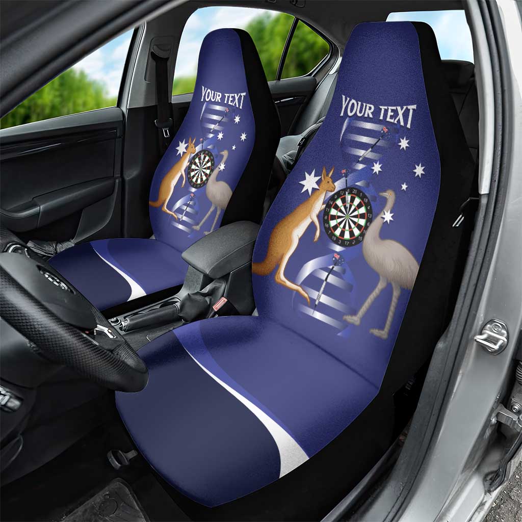 Personalised Australia Darts Car Seat Cover Aussie Its In My DNA Flag Color - Aussie Hoodie