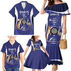 Personalised Australia Darts Family Matching Mermaid Dress and Hawaiian Shirt Aussie Its In My DNA Flag Color - Aussie Hoodie