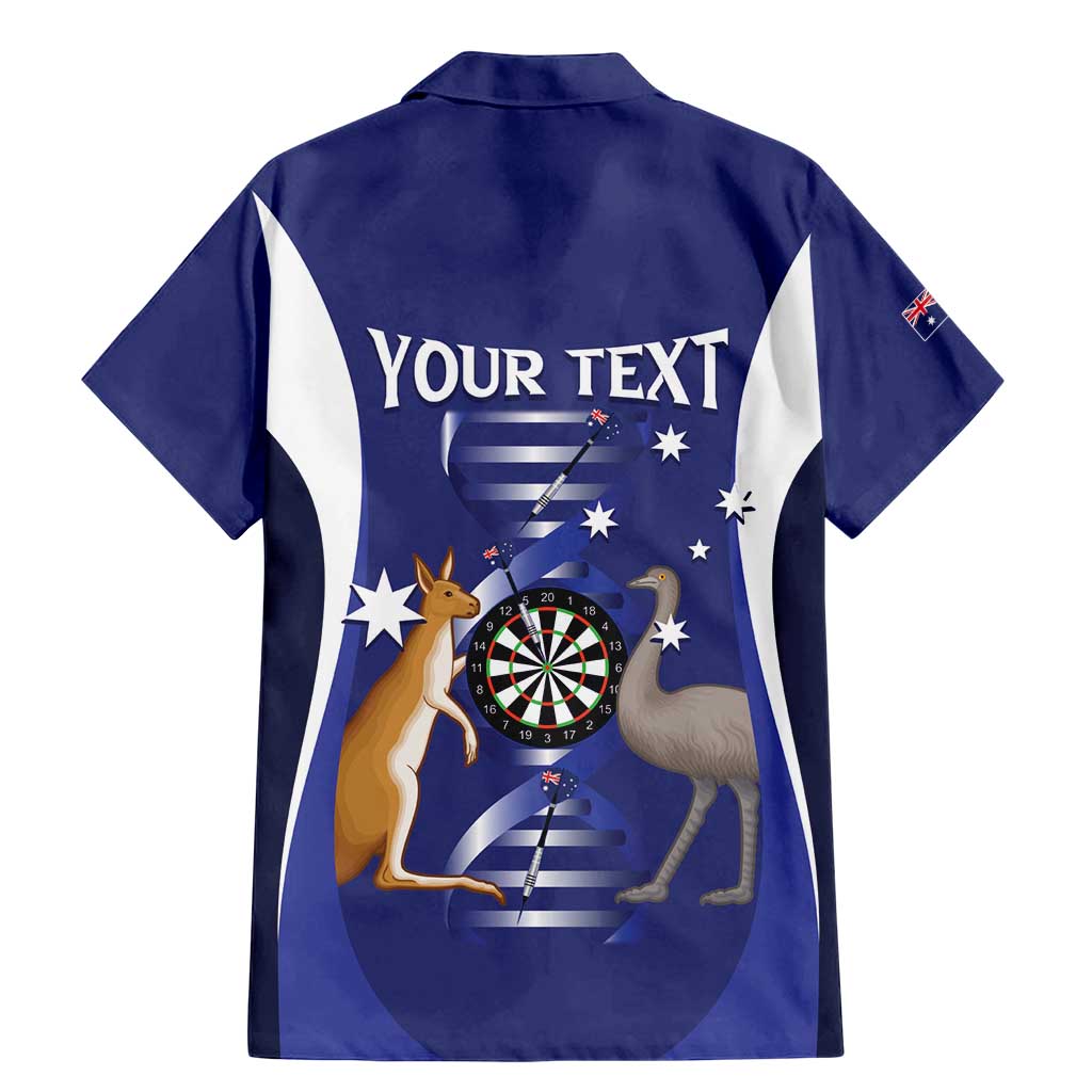 Personalised Australia Darts Family Matching Mermaid Dress and Hawaiian Shirt Aussie Its In My DNA Flag Color - Aussie Hoodie