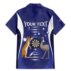 Personalised Australia Darts Family Matching Mermaid Dress and Hawaiian Shirt Aussie Its In My DNA Flag Color - Aussie Hoodie