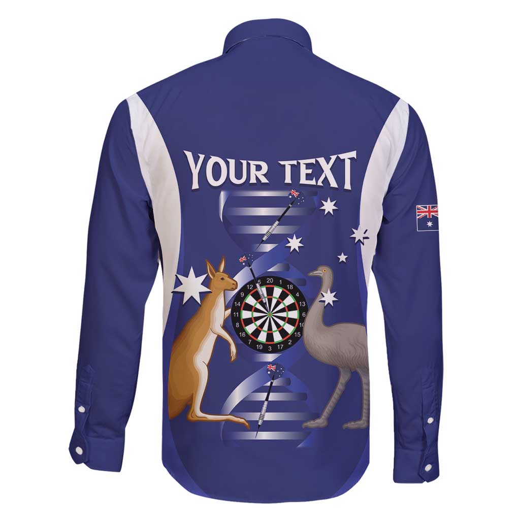 Personalised Australia Darts Family Matching Off Shoulder Maxi Dress and Hawaiian Shirt Aussie Its In My DNA Flag Color - Aussie Hoodie