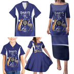 Personalised Australia Darts Family Matching Puletasi and Hawaiian Shirt Aussie Its In My DNA Flag Color - Aussie Hoodie