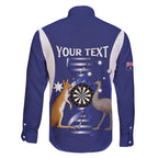 Personalised Australia Darts Family Matching Puletasi and Hawaiian Shirt Aussie Its In My DNA Flag Color - Aussie Hoodie