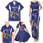 Personalised Australia Darts Family Matching Tank Maxi Dress and Hawaiian Shirt Aussie Its In My DNA Flag Color - Aussie Hoodie