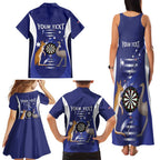 Personalised Australia Darts Family Matching Tank Maxi Dress and Hawaiian Shirt Aussie Its In My DNA Flag Color - Aussie Hoodie