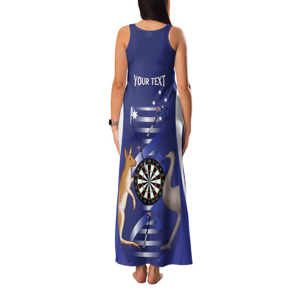 Personalised Australia Darts Family Matching Tank Maxi Dress and Hawaiian Shirt Aussie Its In My DNA Flag Color - Aussie Hoodie
