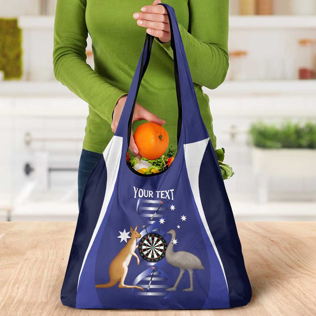 Personalised Australia Darts Grocery Bag Aussie Its In My DNA Flag Color - Aussie Hoodie