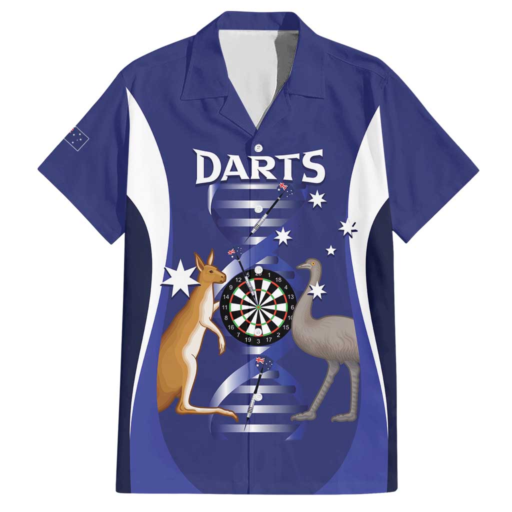 Personalised Australia Darts Hawaiian Shirt Aussie Its In My DNA Flag Color - Aussie Hoodie