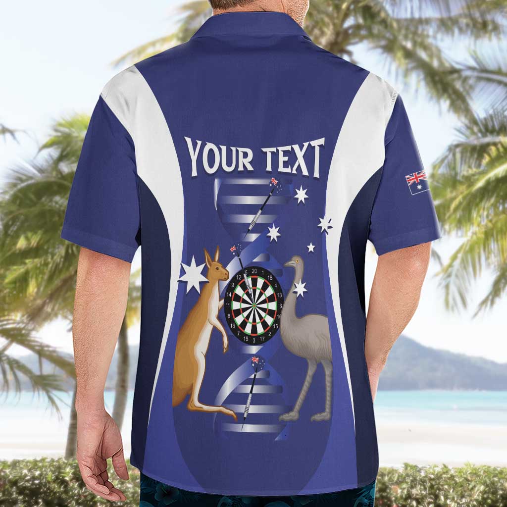 Personalised Australia Darts Hawaiian Shirt Aussie Its In My DNA Flag Color - Aussie Hoodie