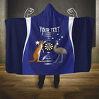 Personalised Australia Darts Hooded Blanket Aussie Its In My DNA Flag Color - Aussie Hoodie