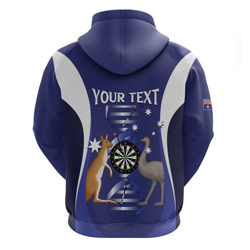 Personalised Australia Darts Hoodie Aussie Its In My DNA Flag Color - Aussie Hoodie