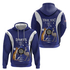 Personalised Australia Darts Hoodie Aussie Its In My DNA Flag Color - Aussie Hoodie