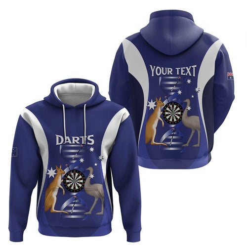 Personalised Australia Darts Hoodie Aussie Its In My DNA Flag Color - Aussie Hoodie