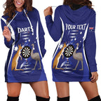 Personalised Australia Darts Hoodie Dress Aussie Its In My DNA Flag Color - Aussie Hoodie