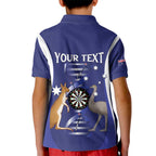 Personalised Australia Darts Kid Polo Shirt Aussie Its In My DNA Flag Color - Aussie Hoodie