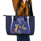 Personalised Australia Darts Leather Tote Bag Aussie Its In My DNA Flag Color - Aussie Hoodie