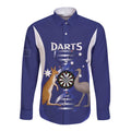 Personalised Australia Darts Long Sleeve Button Shirt Aussie Its In My DNA Flag Color - Aussie Hoodie