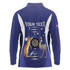 Personalised Australia Darts Long Sleeve Polo Shirt Aussie Its In My DNA Flag Color - Aussie Hoodie