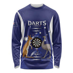 Personalised Australia Darts Long Sleeve Shirt Aussie Its In My DNA Flag Color - Aussie Hoodie