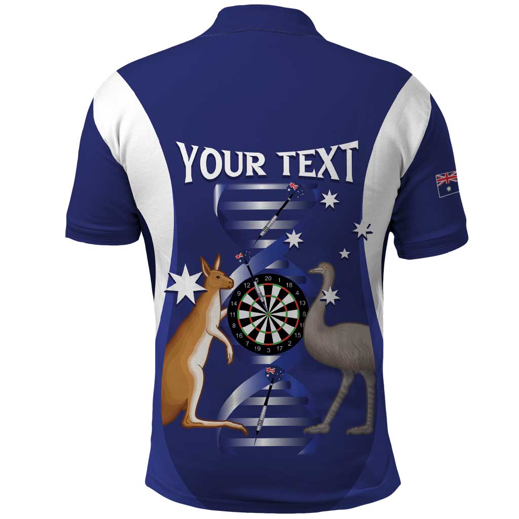 Personalised Australia Darts Polo Shirt Aussie Its In My DNA Flag Color - Aussie Hoodie
