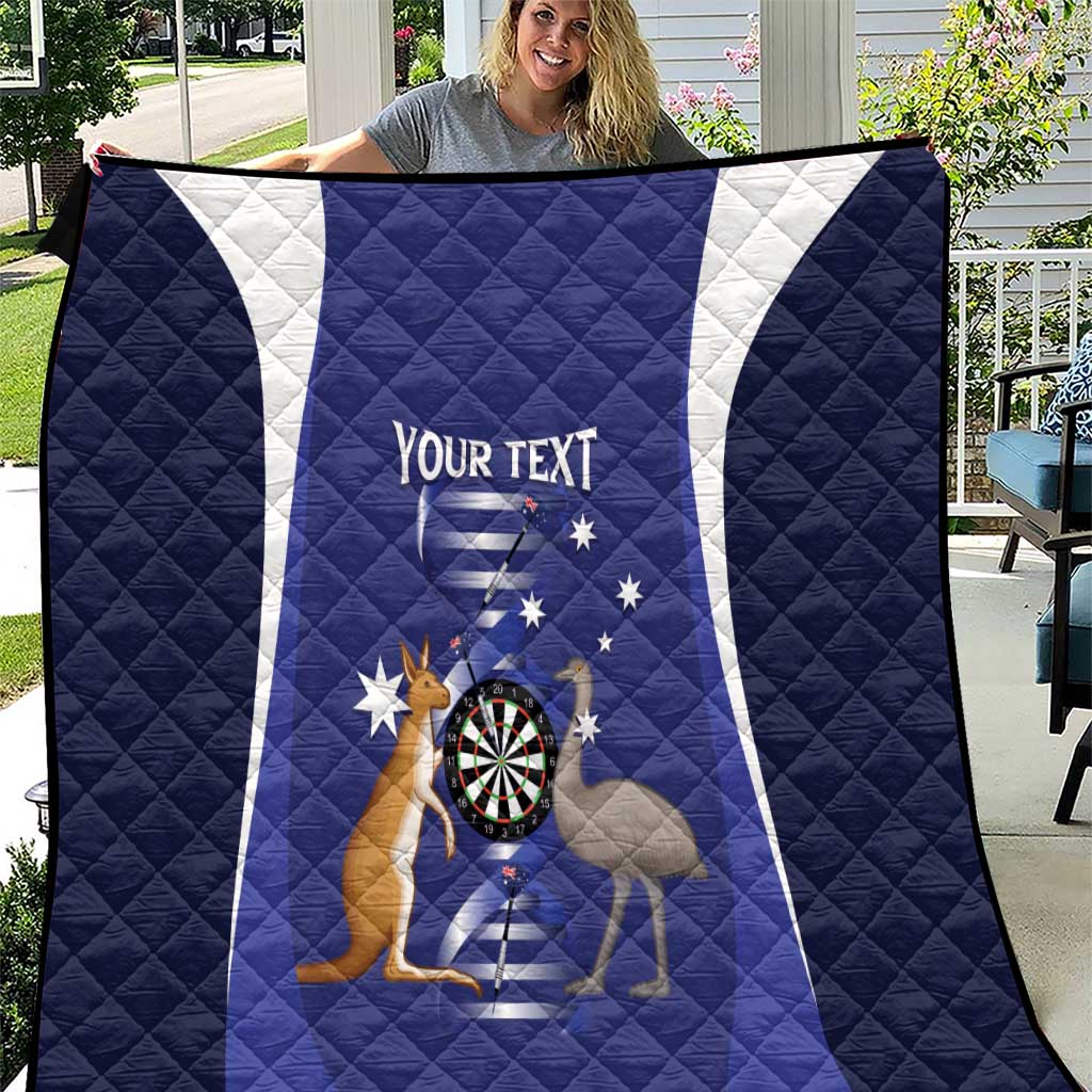 Personalised Australia Darts Quilt Aussie Its In My DNA Flag Color - Aussie Hoodie