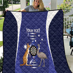 Personalised Australia Darts Quilt Aussie Its In My DNA Flag Color - Aussie Hoodie