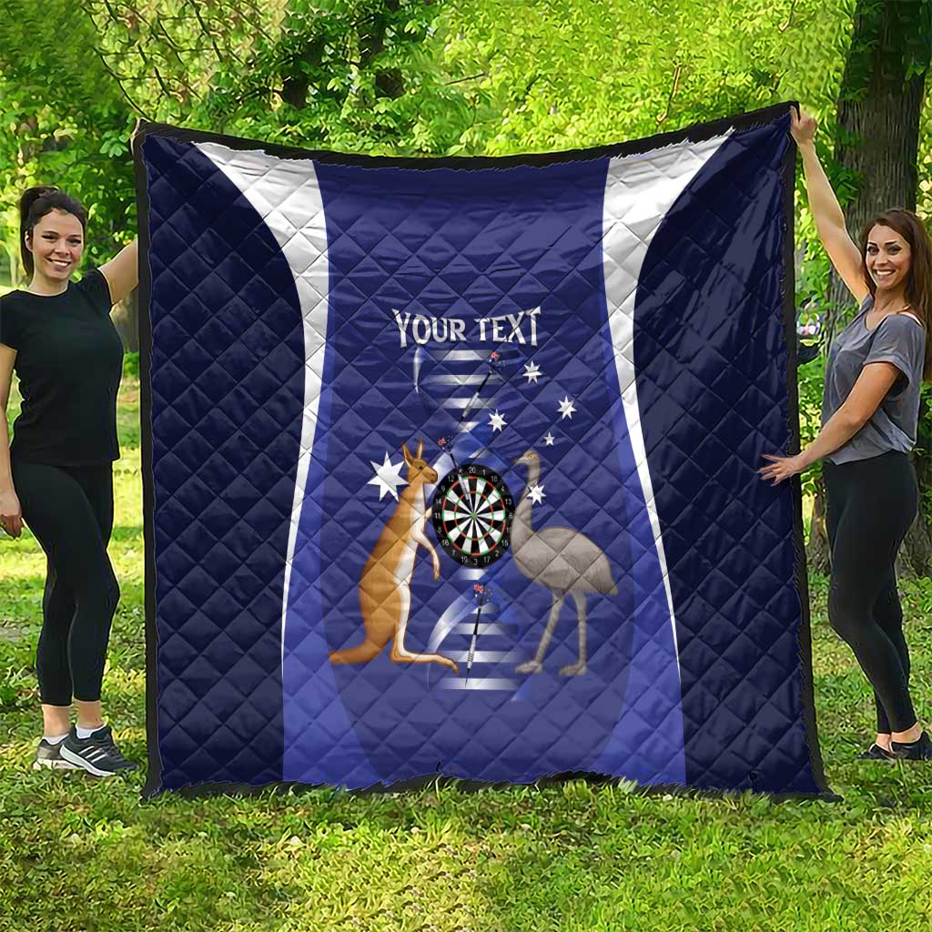 Personalised Australia Darts Quilt Aussie Its In My DNA Flag Color - Aussie Hoodie