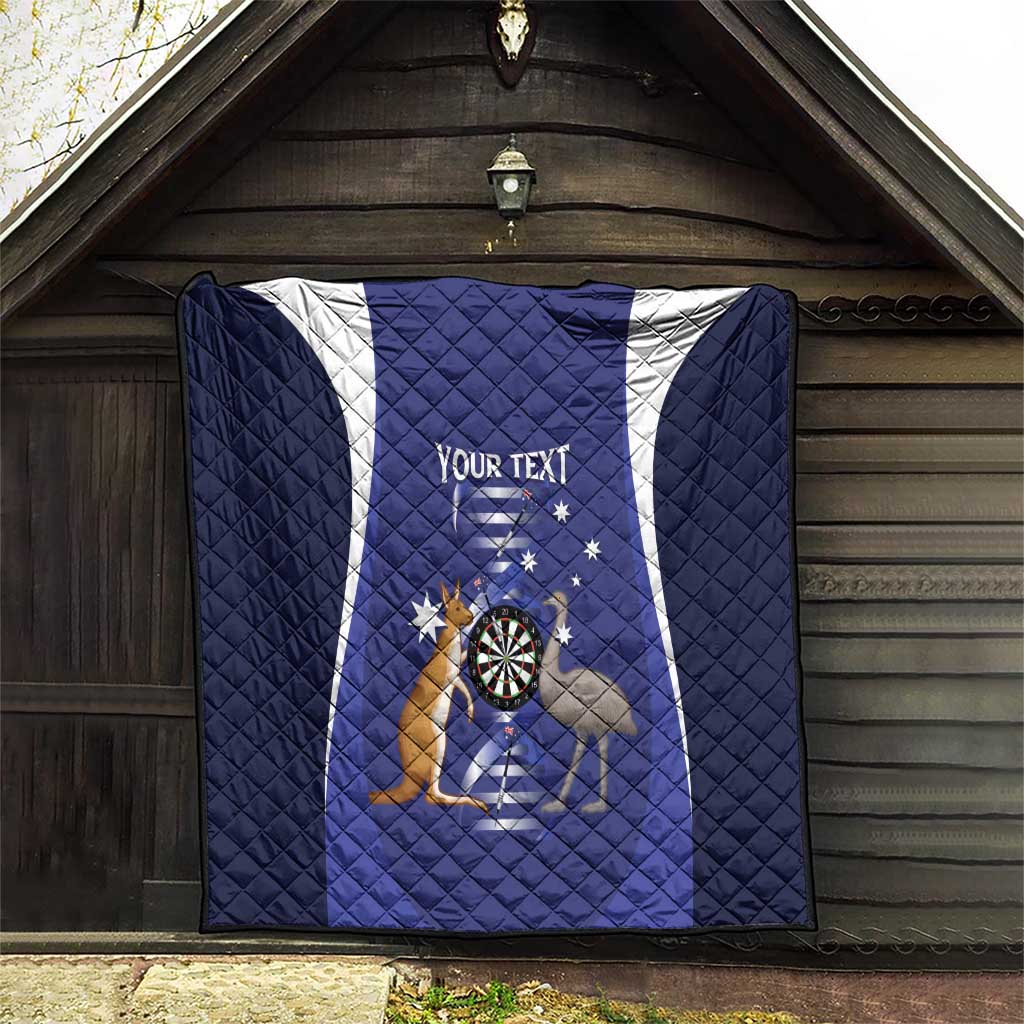 Personalised Australia Darts Quilt Aussie Its In My DNA Flag Color - Aussie Hoodie