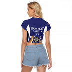 Personalised Australia Darts Raglan Cropped T Shirt Aussie Its In My DNA Flag Color - Aussie Hoodie