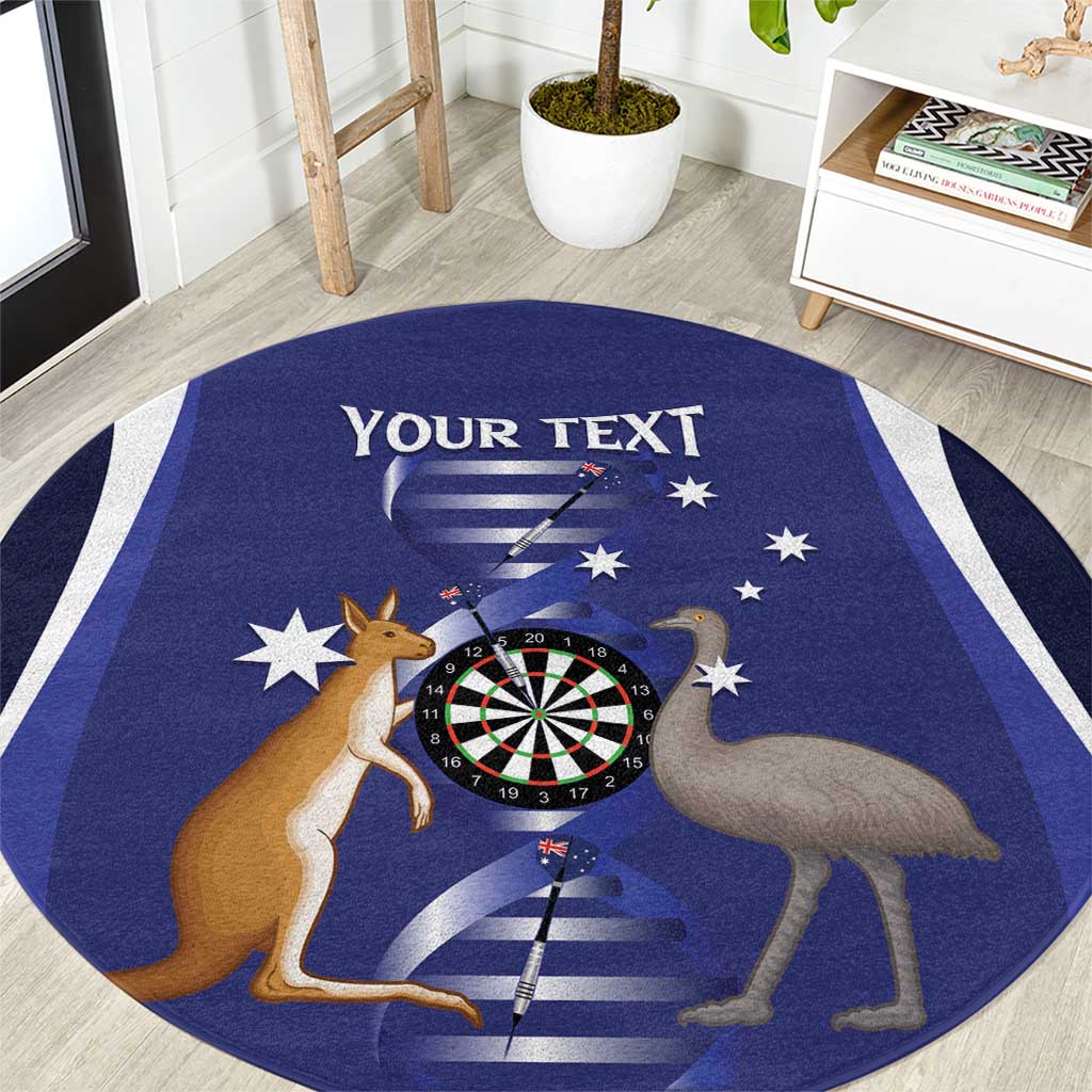 Personalised Australia Darts Round Carpet Aussie Its In My DNA Flag Color - Aussie Hoodie