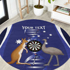 Personalised Australia Darts Round Carpet Aussie Its In My DNA Flag Color - Aussie Hoodie