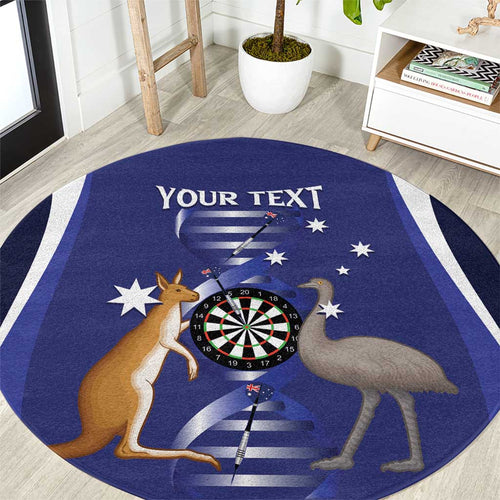 Personalised Australia Darts Round Carpet Aussie Its In My DNA Flag Color - Aussie Hoodie