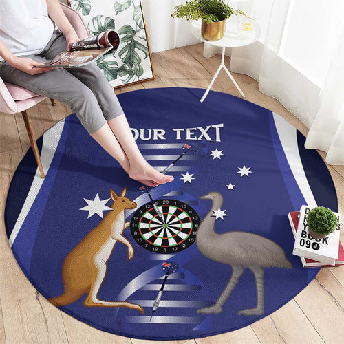Personalised Australia Darts Round Carpet Aussie Its In My DNA Flag Color - Aussie Hoodie