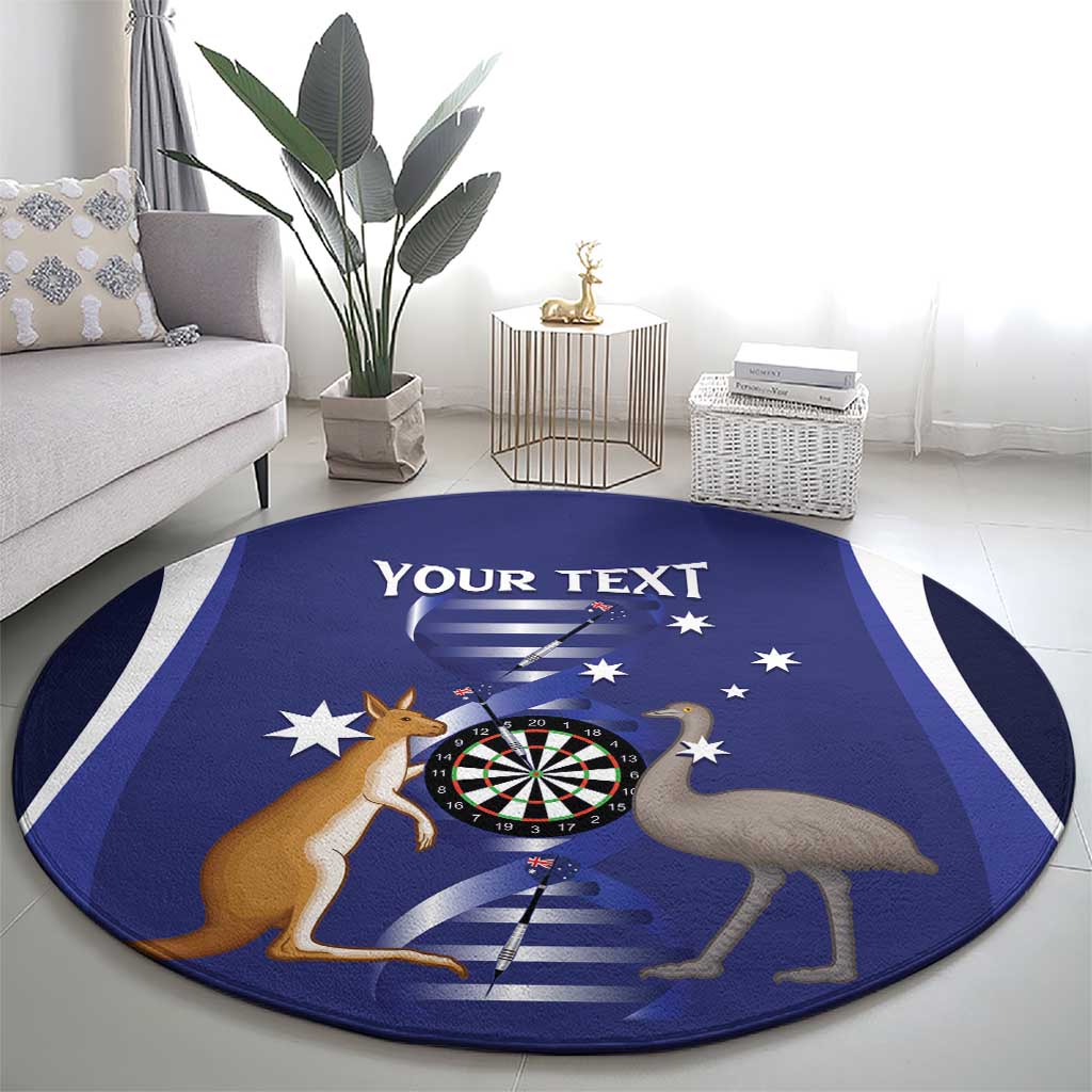 Personalised Australia Darts Round Carpet Aussie Its In My DNA Flag Color - Aussie Hoodie