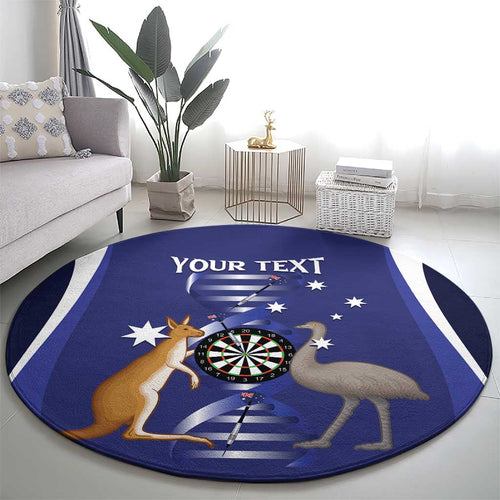 Personalised Australia Darts Round Carpet Aussie Its In My DNA Flag Color - Aussie Hoodie