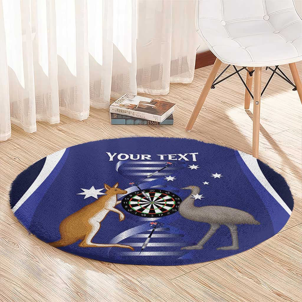 Personalised Australia Darts Round Carpet Aussie Its In My DNA Flag Color - Aussie Hoodie