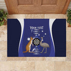 Personalised Australia Darts Rubber Doormat Aussie Its In My DNA Flag Color - Aussie Hoodie