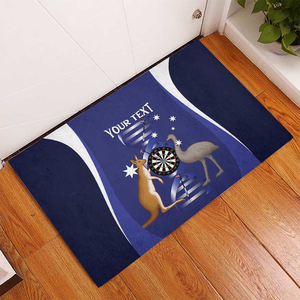 Personalised Australia Darts Rubber Doormat Aussie Its In My DNA Flag Color - Aussie Hoodie