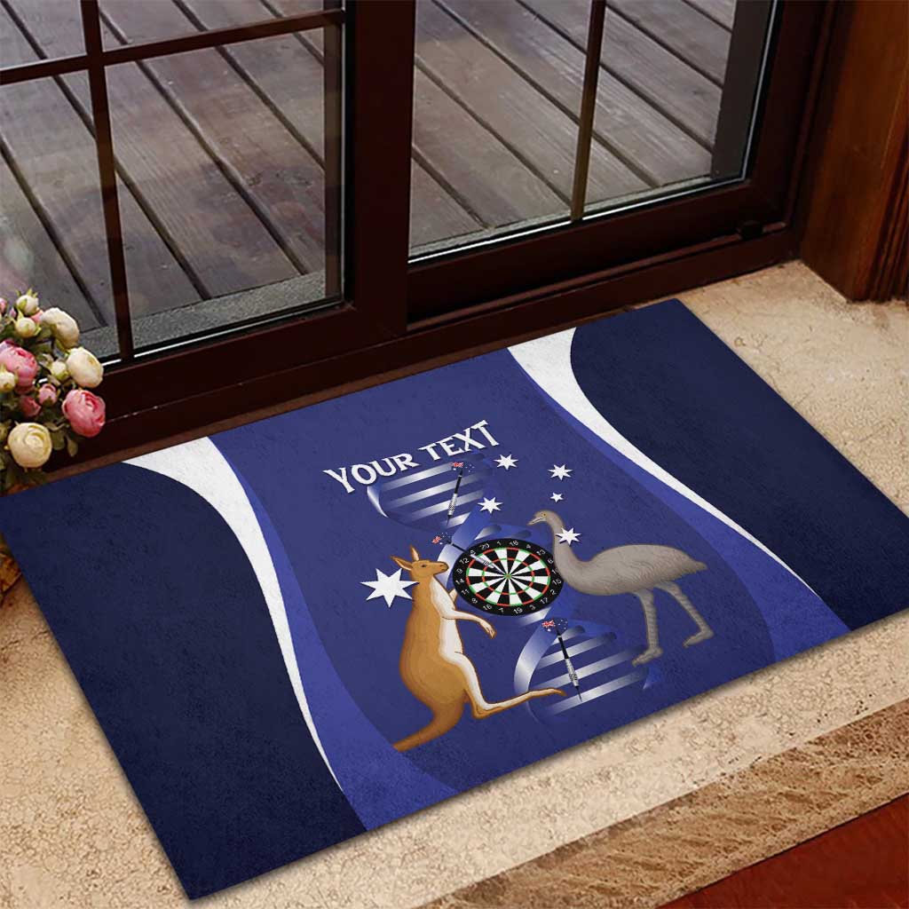 Personalised Australia Darts Rubber Doormat Aussie Its In My DNA Flag Color - Aussie Hoodie