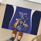 Personalised Australia Darts Rubber Doormat Aussie Its In My DNA Flag Color - Aussie Hoodie